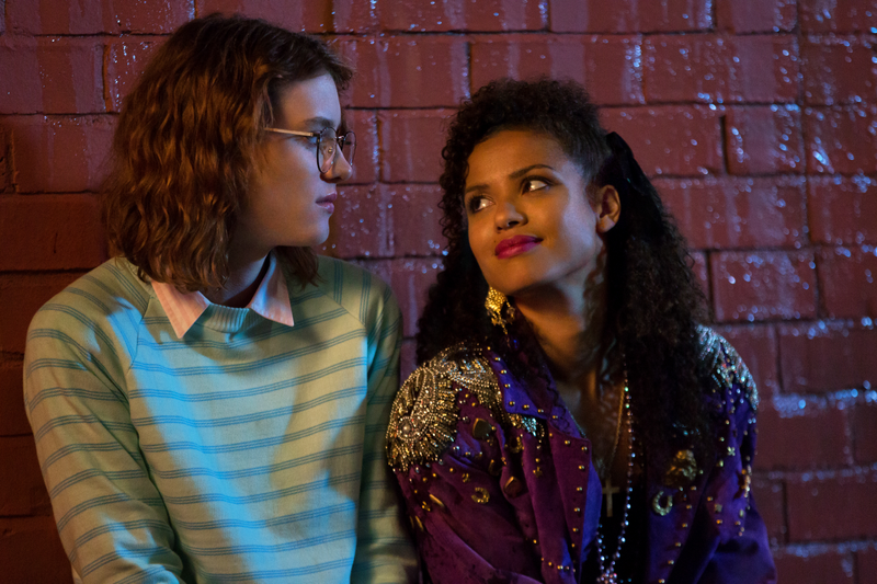 Mackenzie Davis (left) and Gugu Mbatha-Raw in “San Junipero” (Photo: David Dettmann/Netflix)